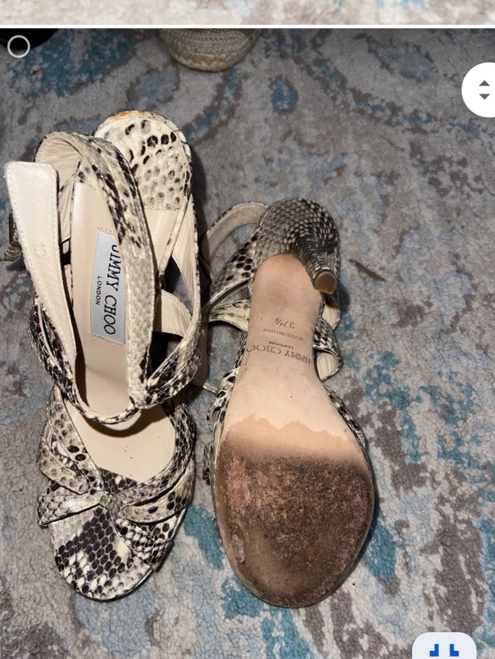 Jimmy Choo Nina Python Heels - Picture 3 of 10